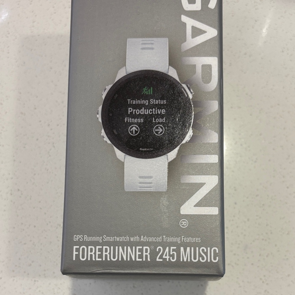 Garmin Forerunner 245 Music Silver and Black Smartwatch